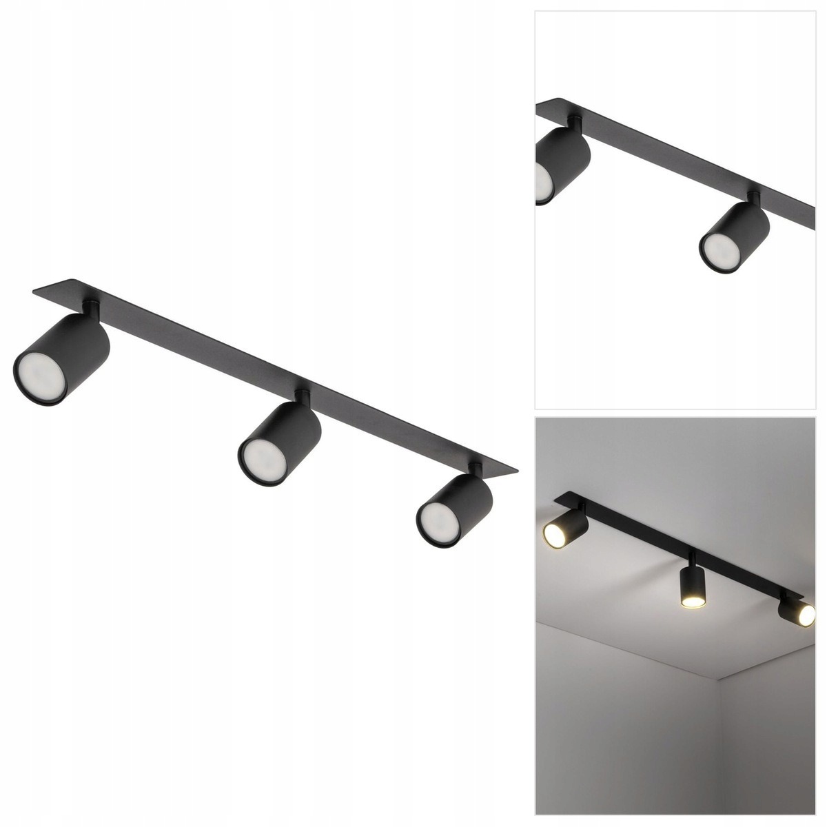 Černý zapuštěný reflektor Nex – moderní design nad obrazem Tk Lighting