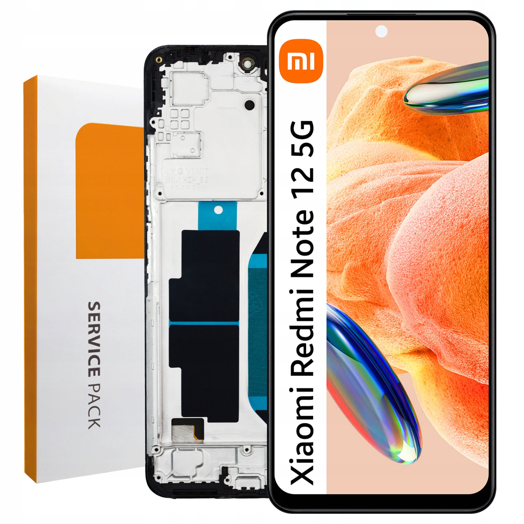 22111317I LCD pro Redmi Note 12 5G Service Pack Rámeček Matice Originál Zila