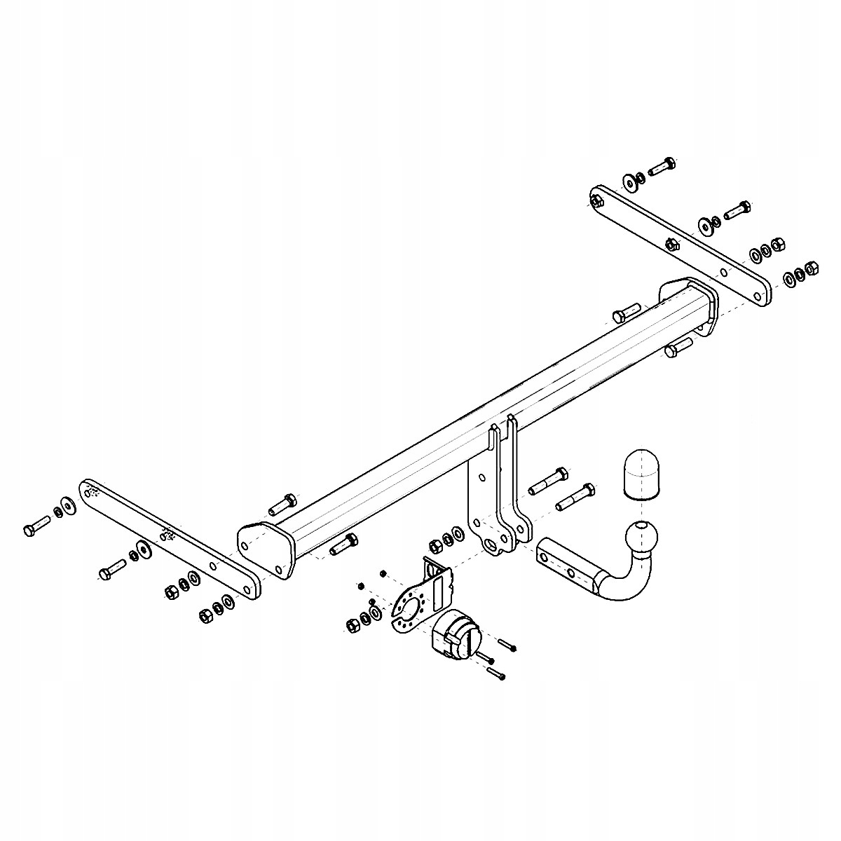 Hak holowniczy Skoda Fabia NJ III 3 FL Kombi 18-22 MODUŁ 13 PIN GRATIS Nowy Producent Steinhof