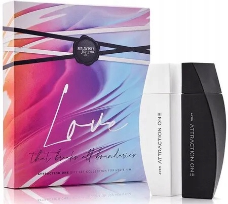 Attraction One Intense, Attraction One Fresh Avon w pudełku prezentowym