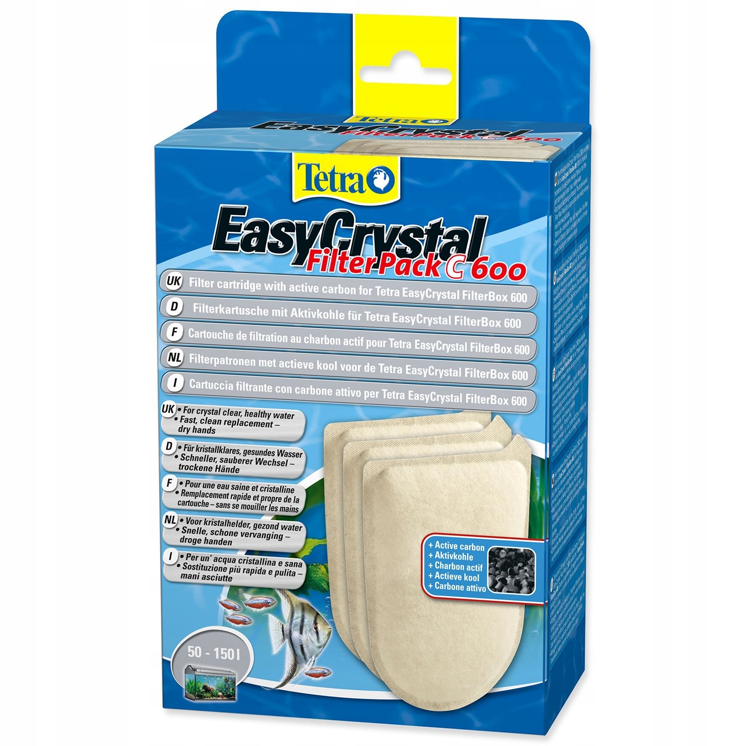 Náplň Tetra EasyCrystal aktivní uhlí 600
