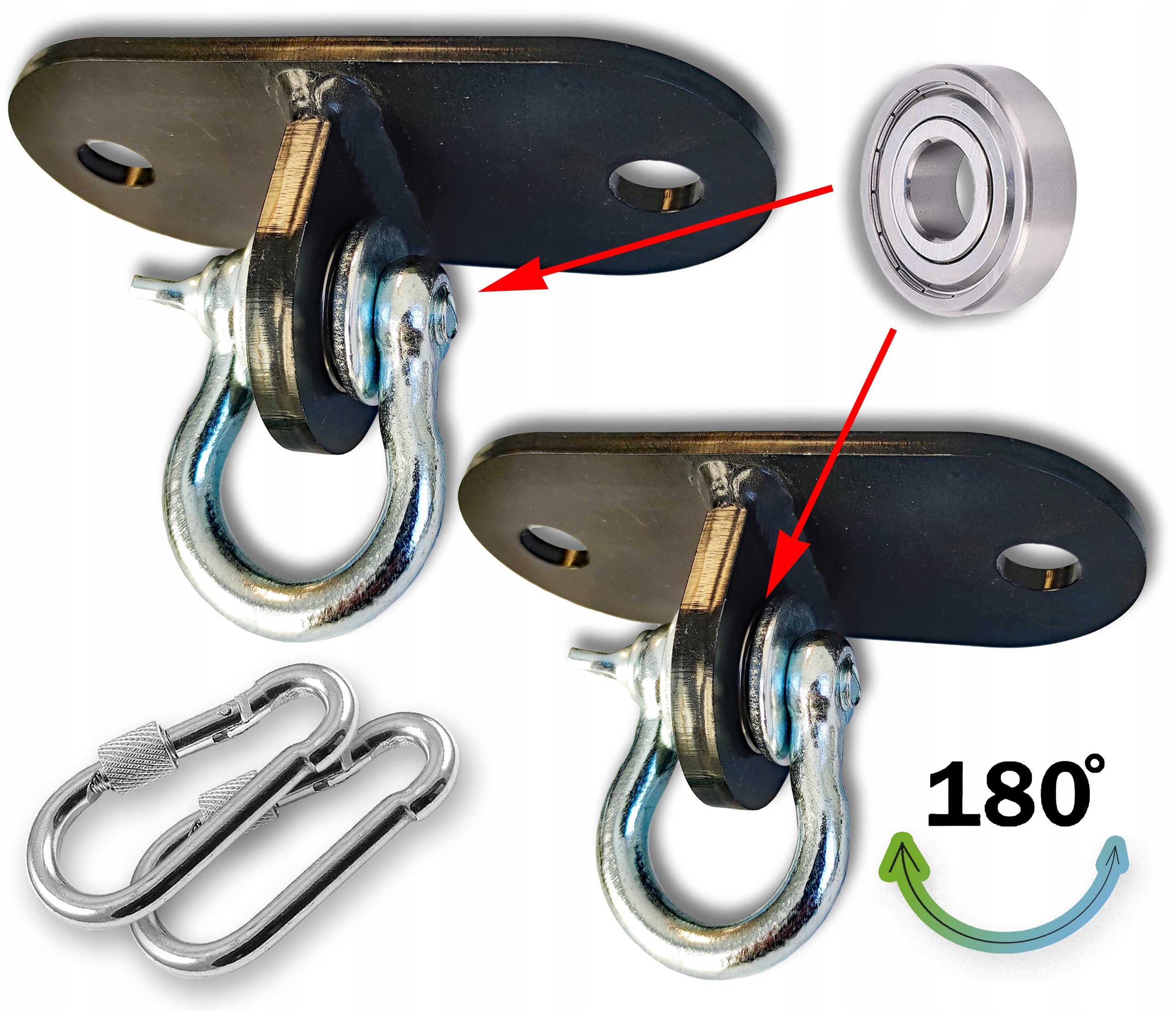 Upevnění houpačky s Ložiskem háky houpačkové úchytky věšáky