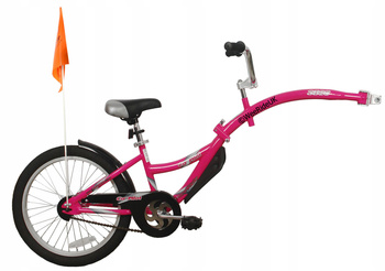 Weeride Rower Doczepiany Dla Dziecka Hol Co-pilot koła pompowane 20 Różowy