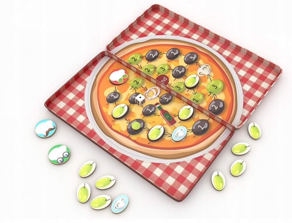 Pizza Race gra magnetyczna wyścigi The Purple Cow