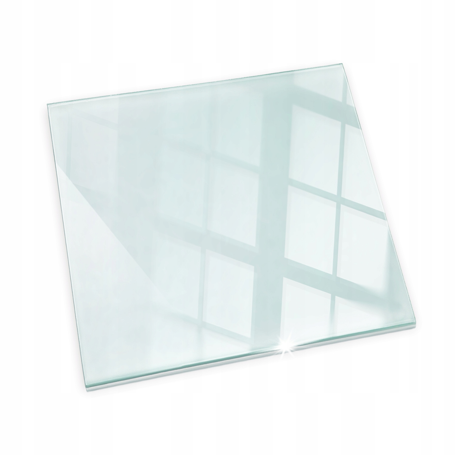 Čtvercová tvrzená skleněná podložka pod krb koza 50x50 cm