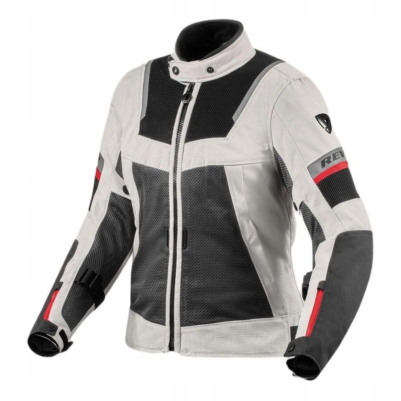 Dámska bunda Revit Tornado 4 Lady H2O Silver/black strieborná čierna červená