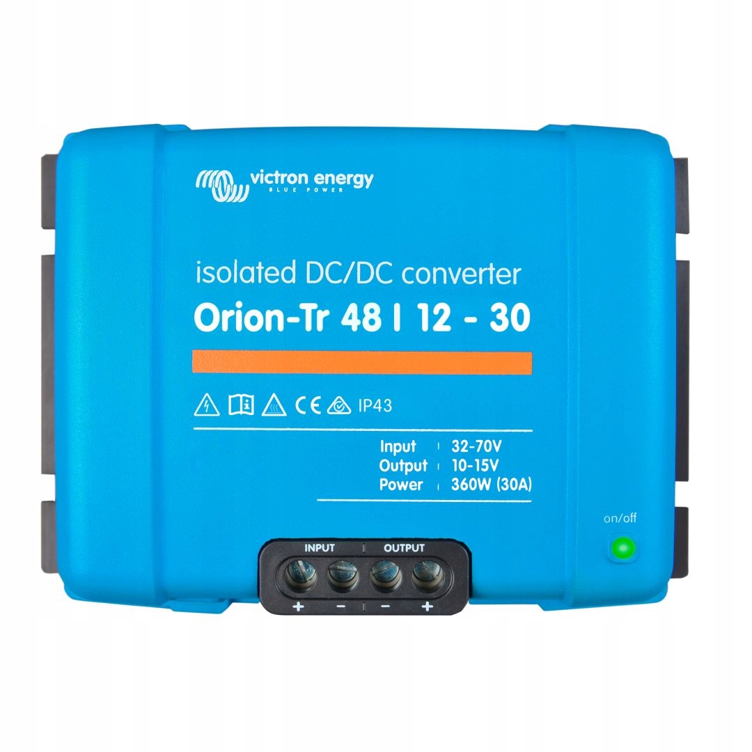 Izolowany konwerter DC-DC 48V na 12V Victron Orion-Tr 30A IP43