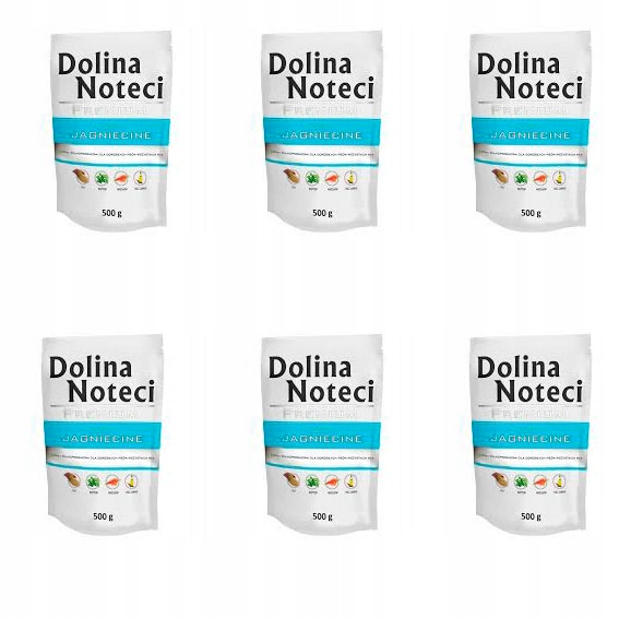 Levně Krmivo Dolina Noteci Premium Jehněčí maso 500 g 6 Ks