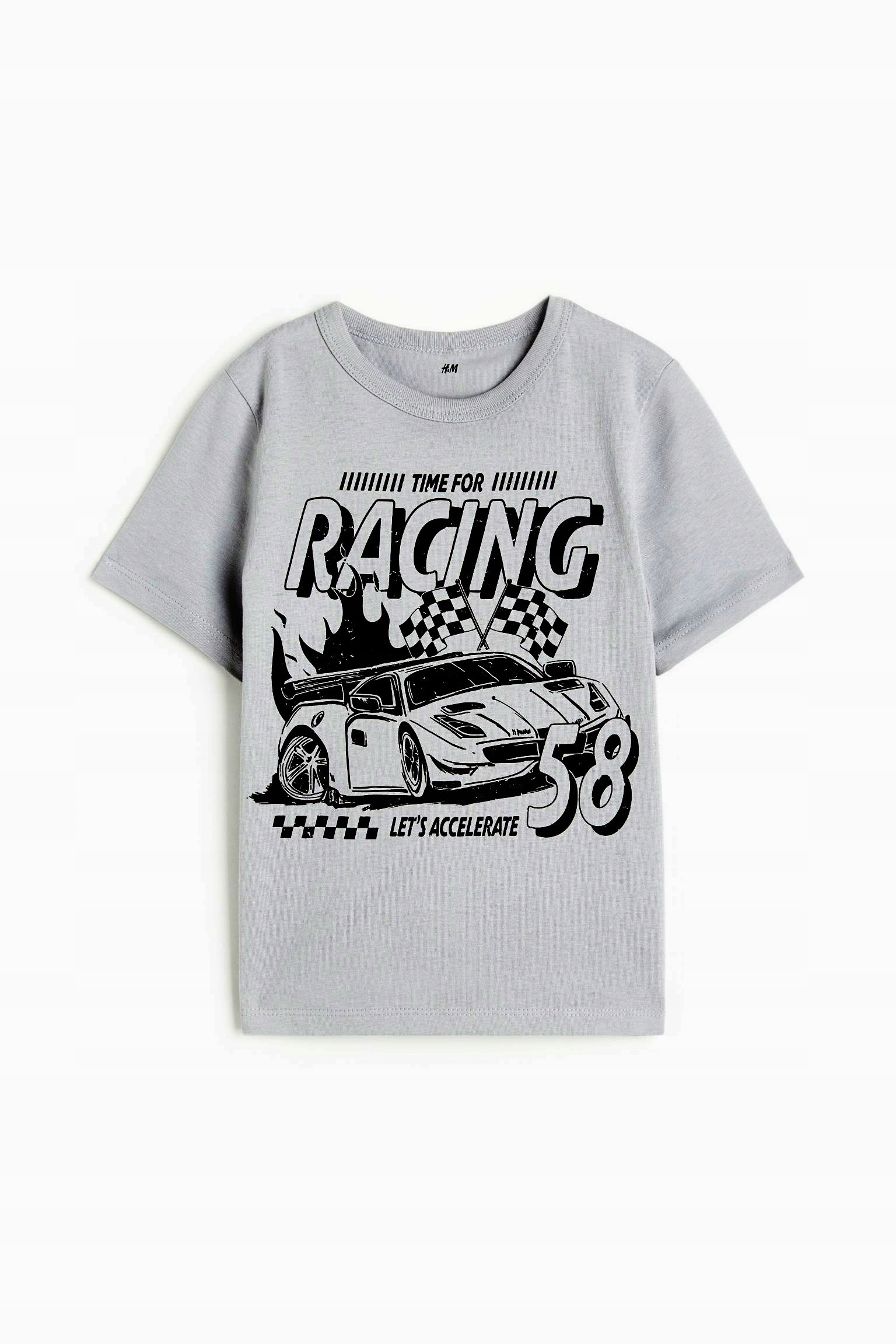 

Nowa H&m bluzeczka t-shirt Auto szara 98/104