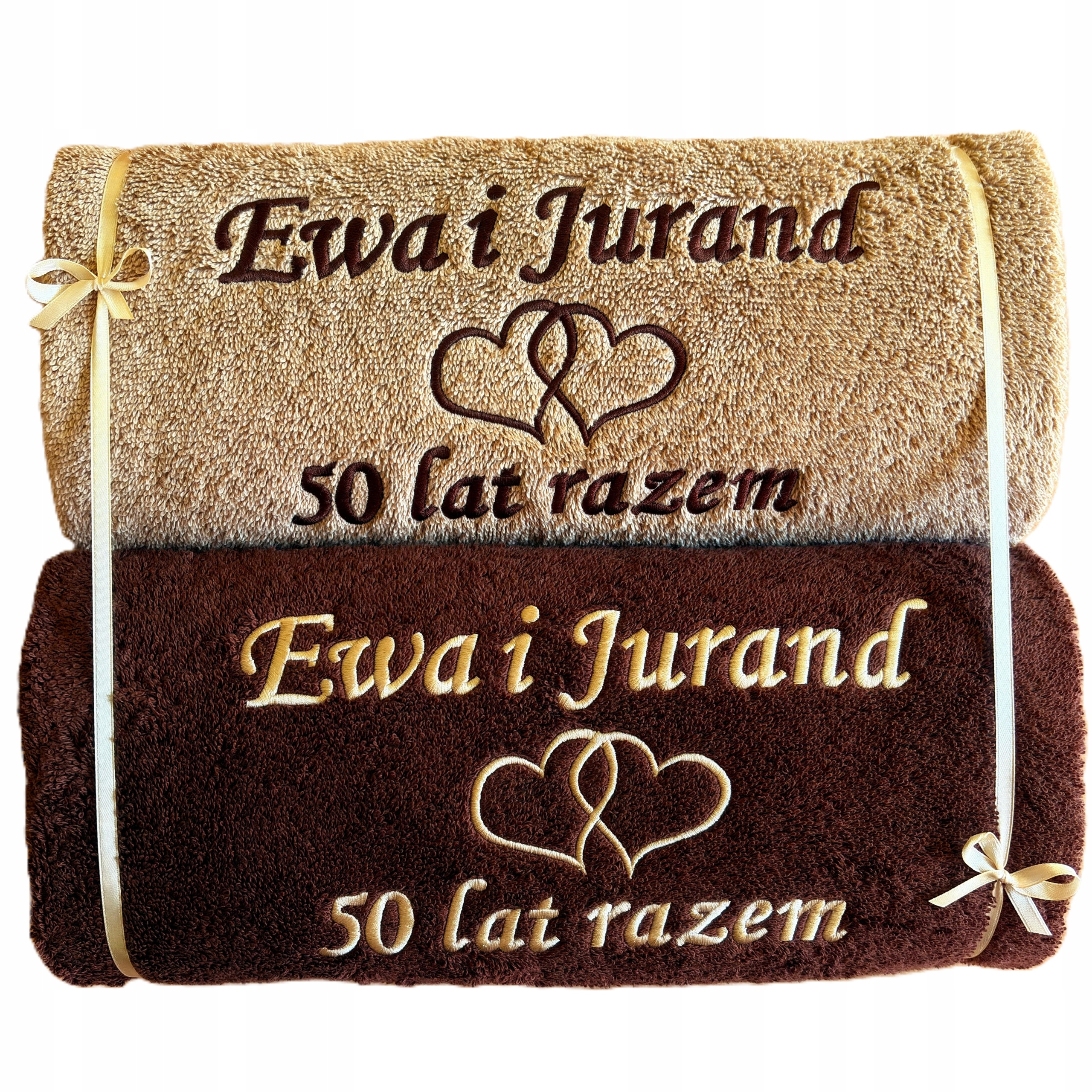 50. výročí svatby Ručníky dárek pro rodiče prarodičů Zlaté Hody léto