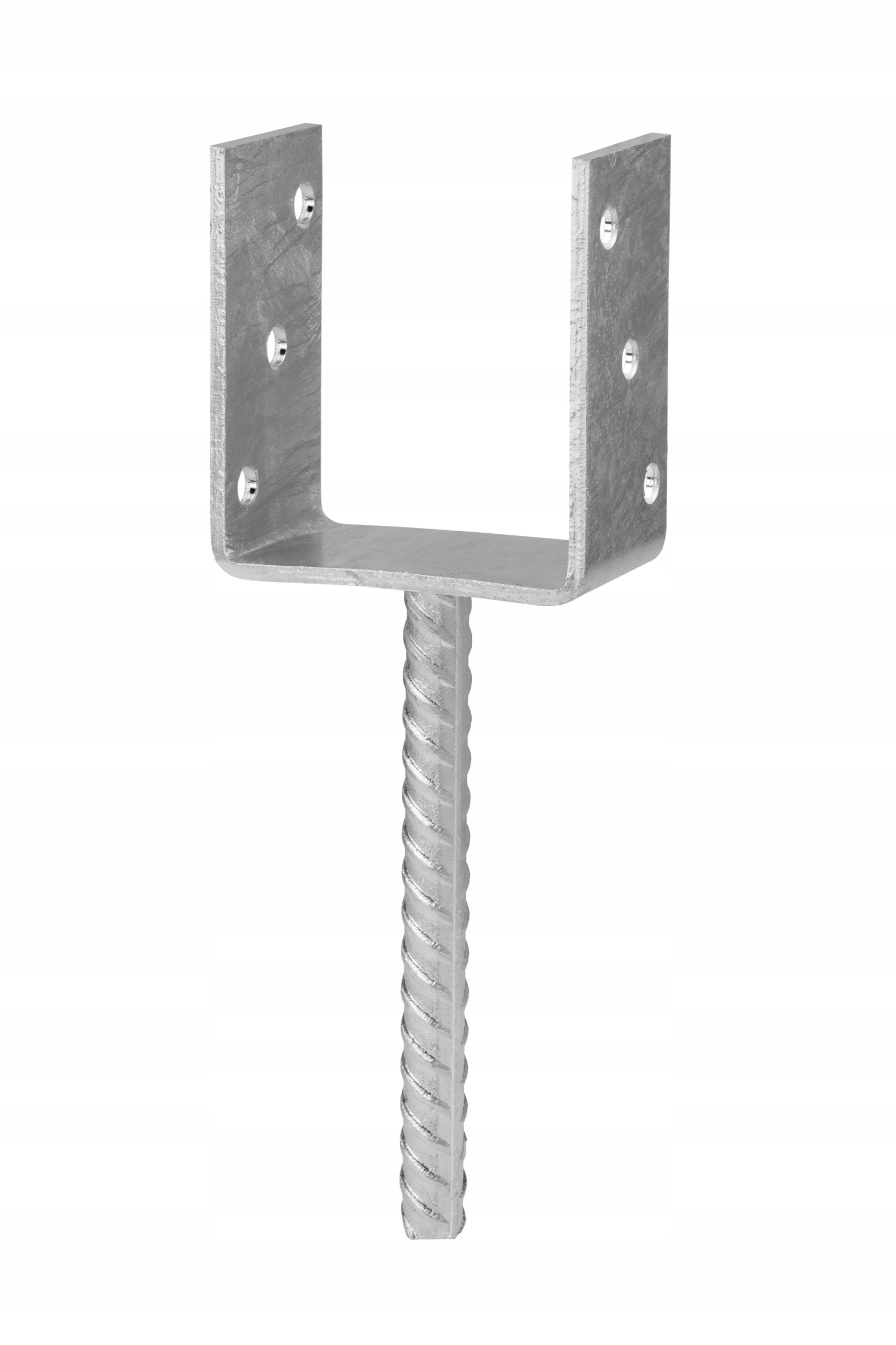 Podstawa słupa kotwa do wmurowania PS U 100 mm gr 4mm MOCNA, STABILNA