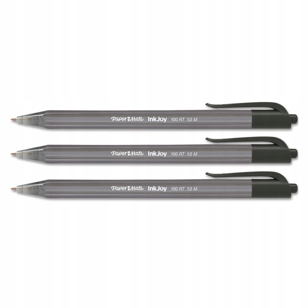 

3x Długopis Automatyczny Paper Mate 100RT Czarny