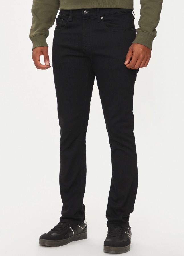 Tommy Jeans Černé Džíny S Logem Na Kapse 32/36 7AA