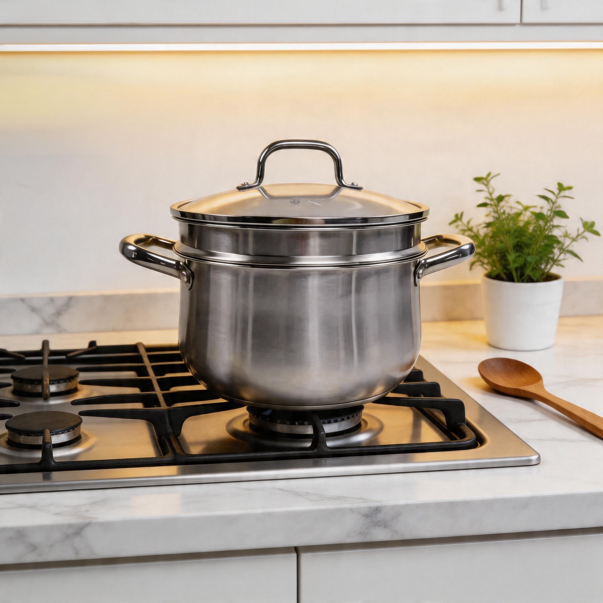 Hrnec na páru Ocel 304 7.6L 26cm Indukční plyn