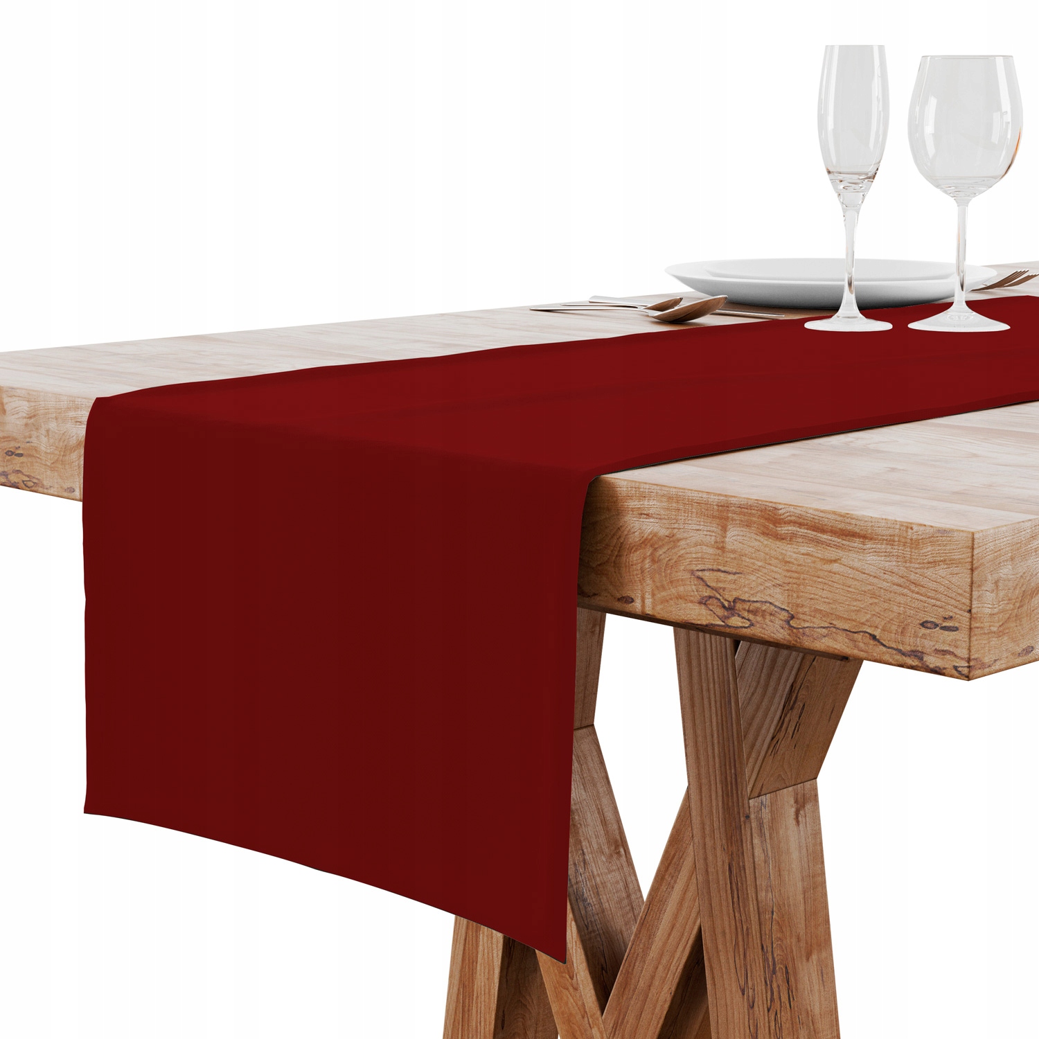 

Bieżnik Plamoodporny Solid 40X180 Bordowy