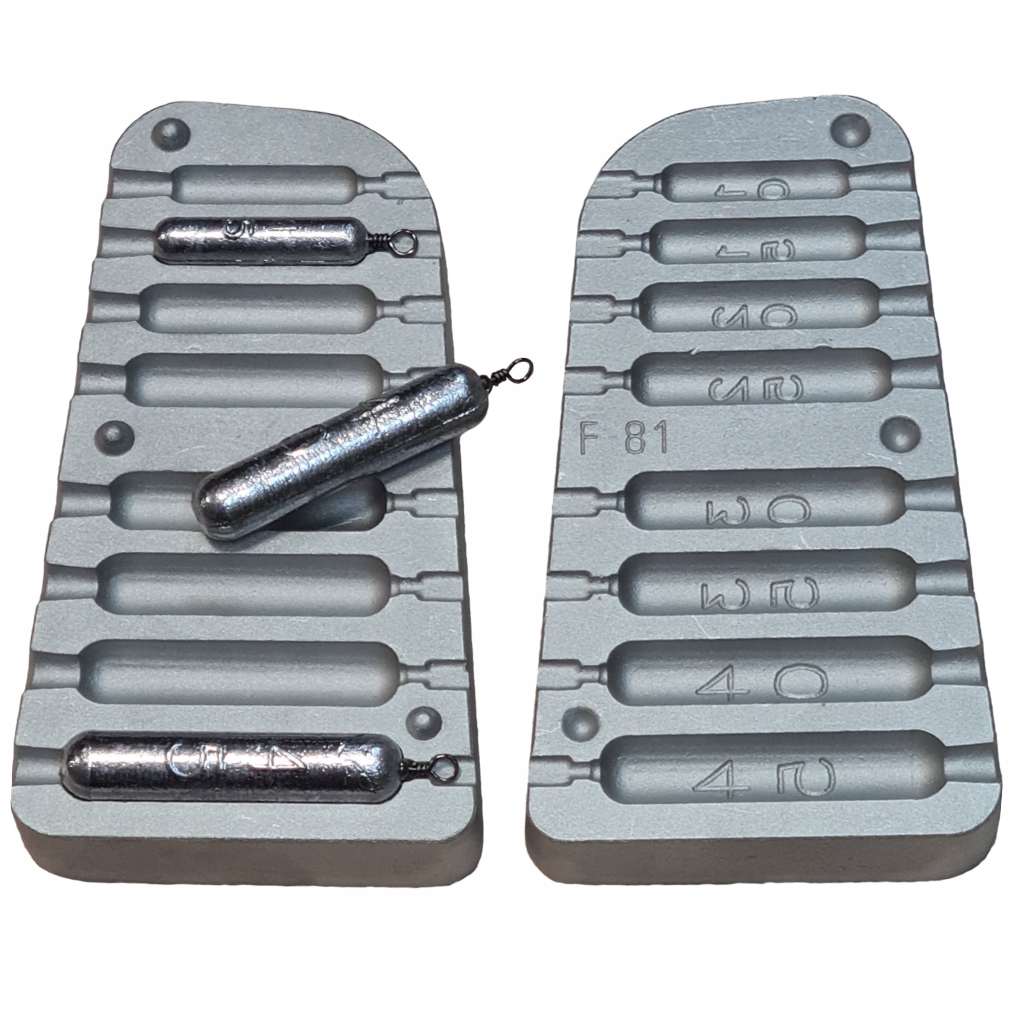 Forma do odlewania ciężarków 10 15 20 25 30 35 40 45 g (F-81)