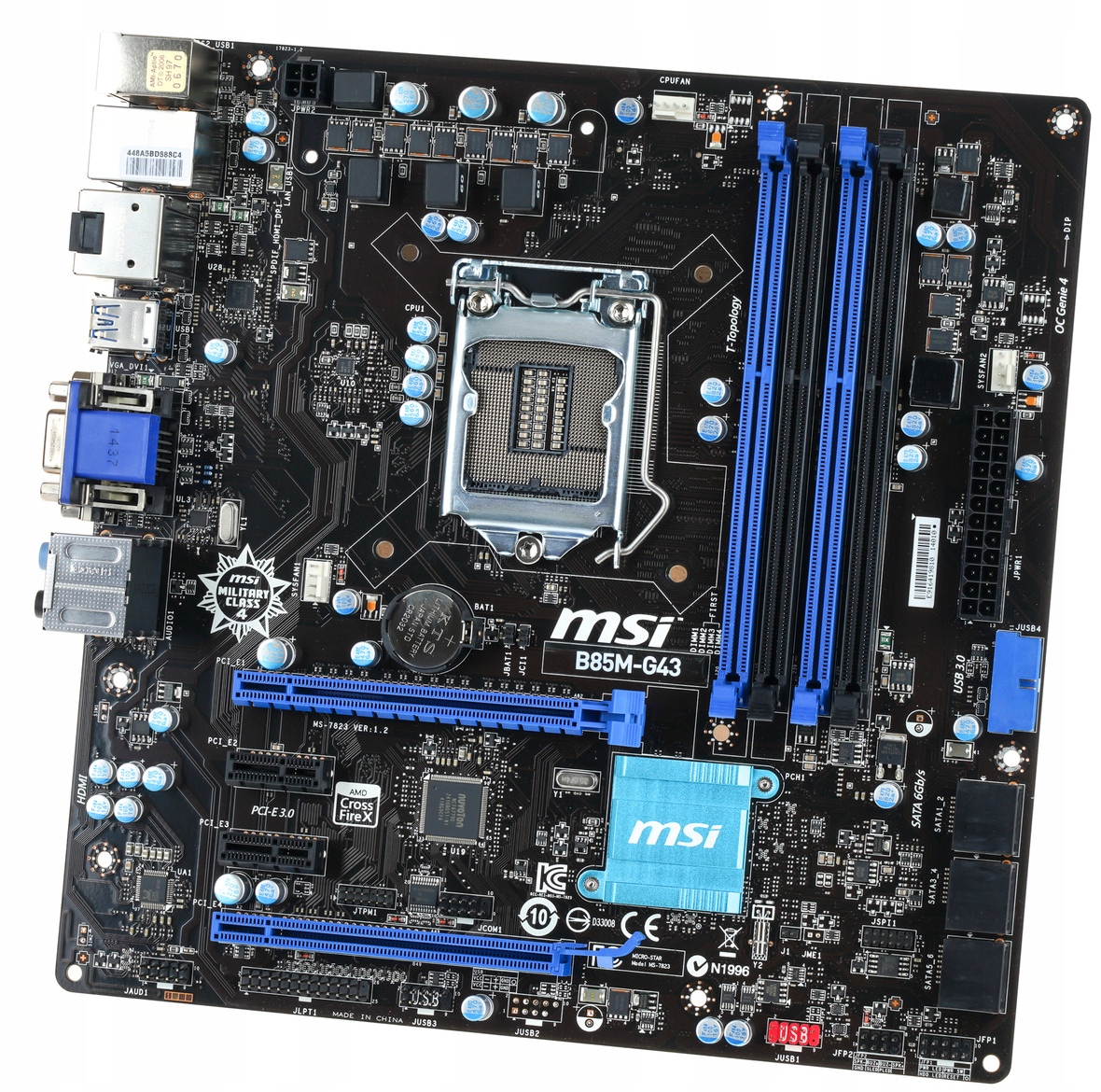 PŁYTA GŁÓWNA MSI B85M-G43 s1150 DDR3 CROSSFIRE XMP EAN (GTIN) 0782062054893