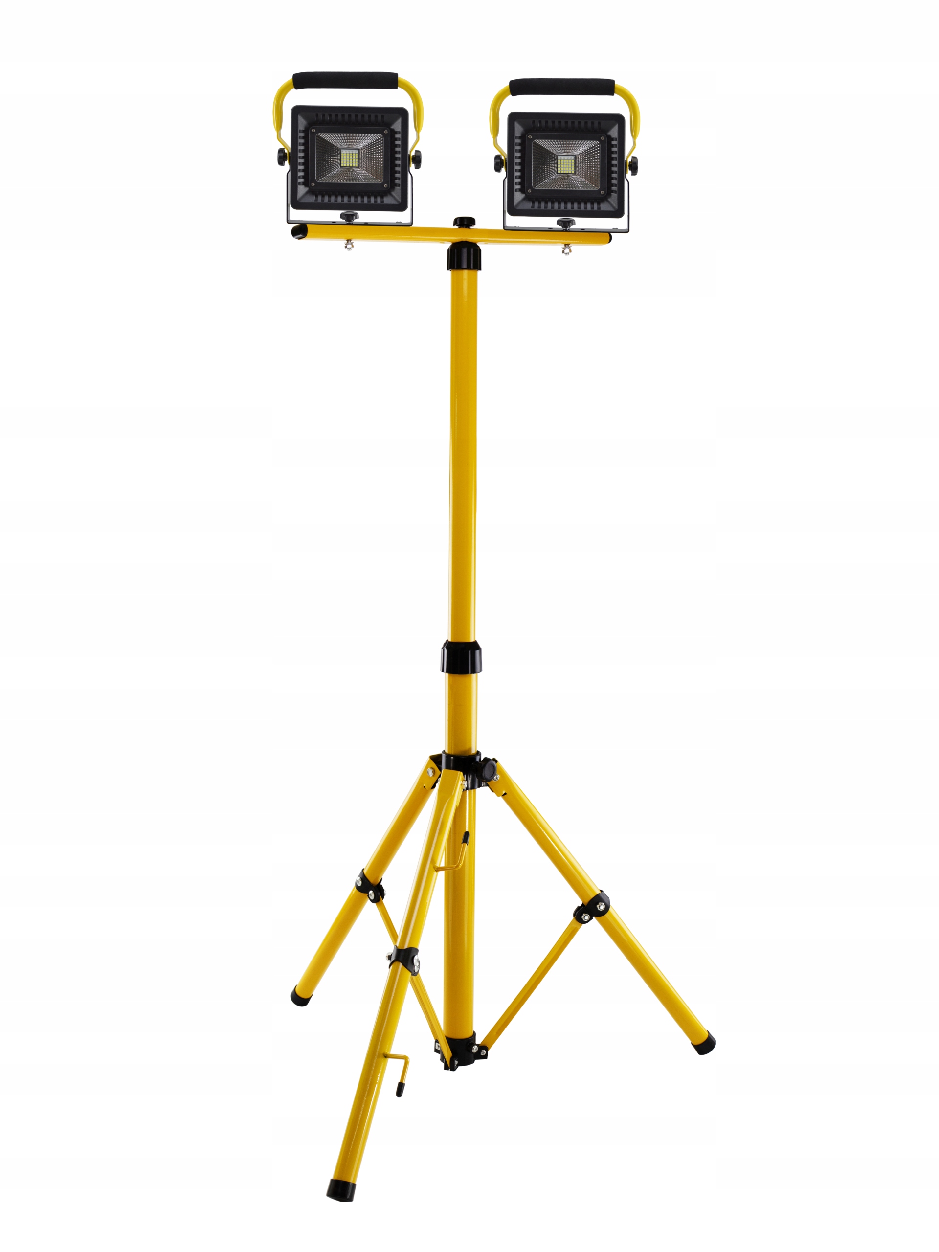 NAŚWIETLACZ PRZENOŚNY LED MOCNY Z AKUMULATOREM NA STATYWIE 2x50W