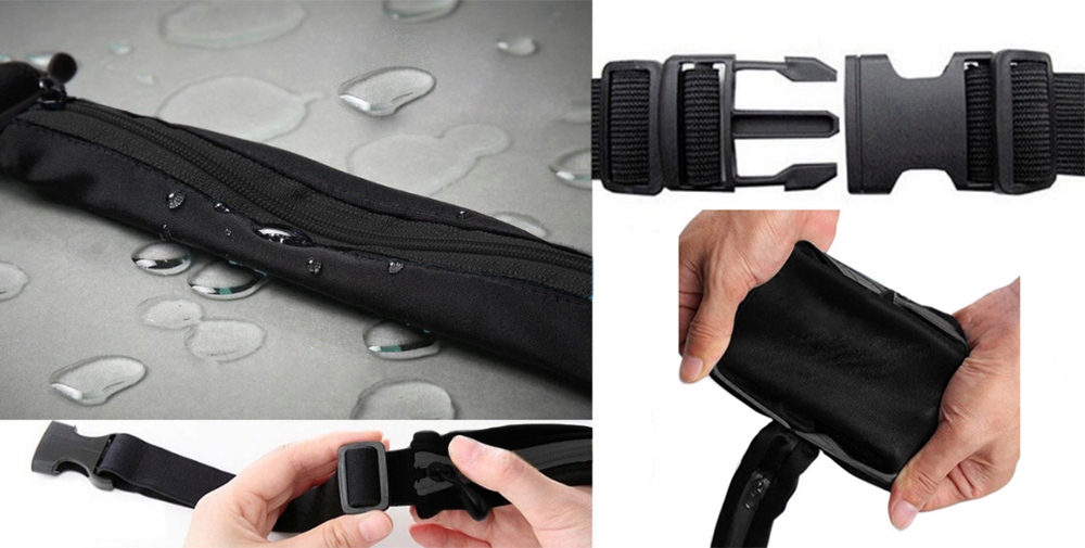 SASZETKA NERKA BIODROWA ETUI PAS DO BIEGANIA NA ROWER REGULOWANE ZAPIĘCIE Marka inna