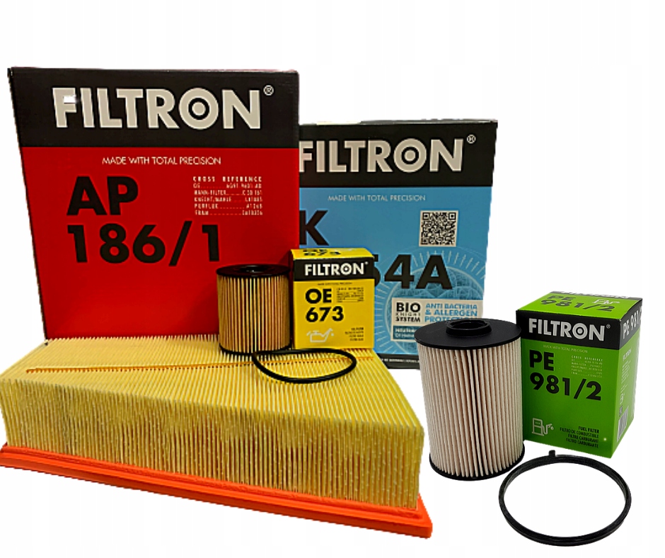 Sada 4 Filtrů Filtron Ford Mondeo IV MK4 2.0 Tdci pro --> 03/2012