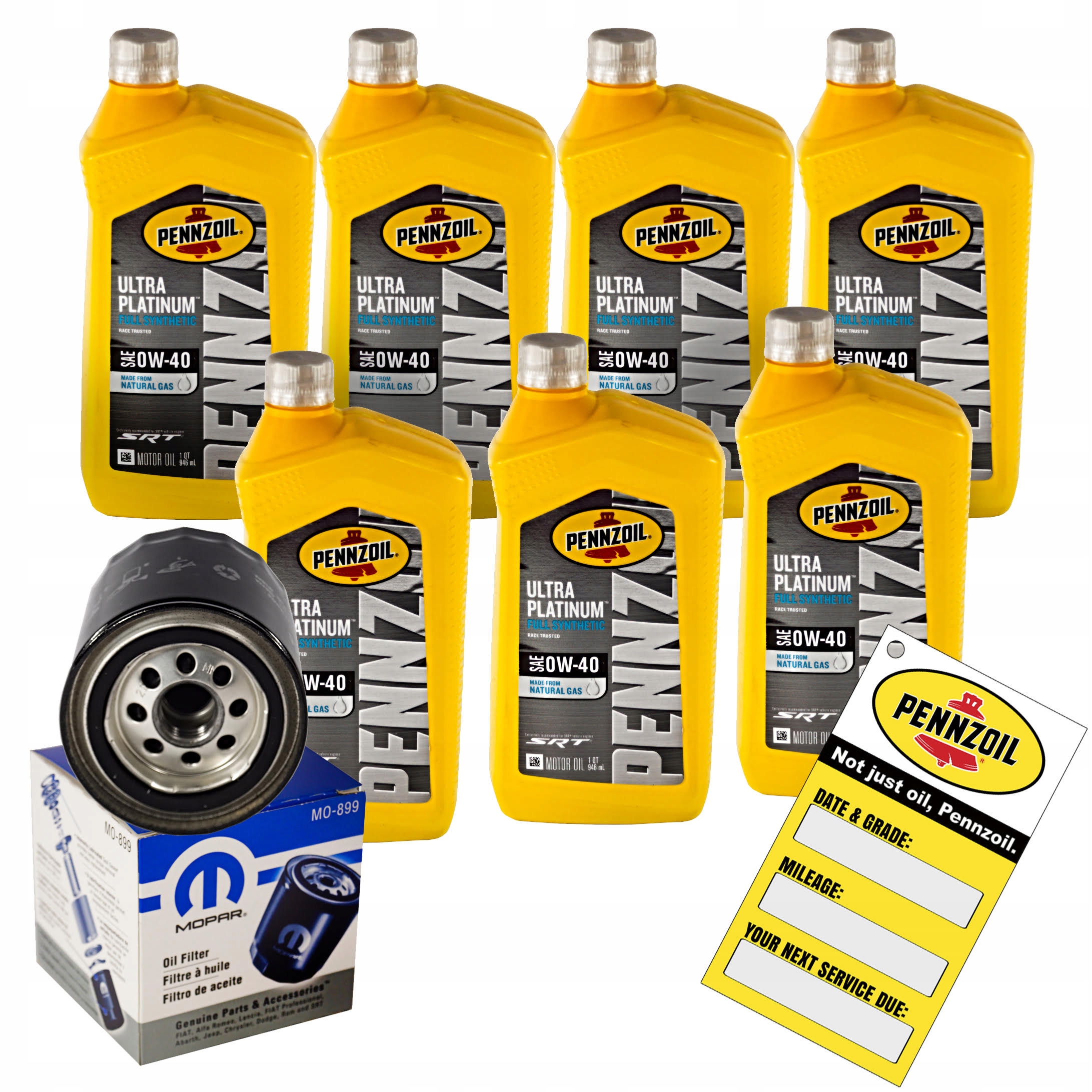 Set Olej Pennzoil 0W40 Srt 6.2 6.4 Srt filter