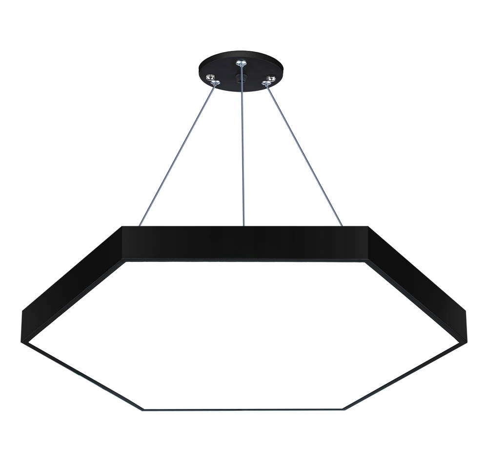 Lineární závěsná kancelářská Led lampa 80 cm 80 W CCD klastr Hexagon plný
