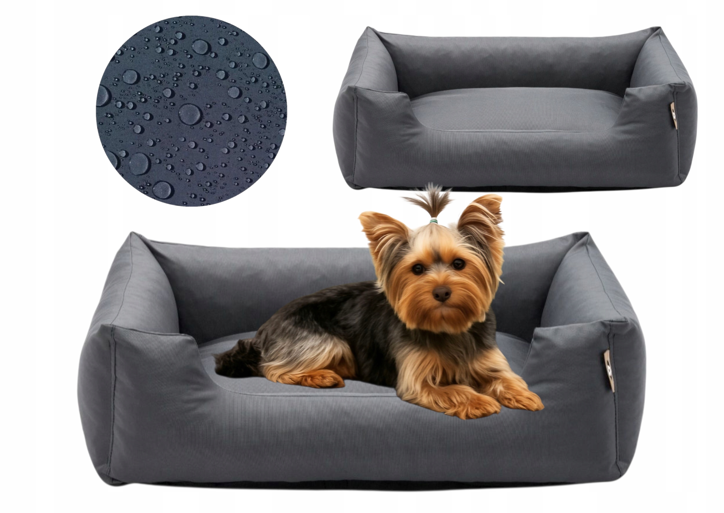 Levně Pelíšek pro psa 70x55 M matrace pohovka polštář potah pohovka Grafit