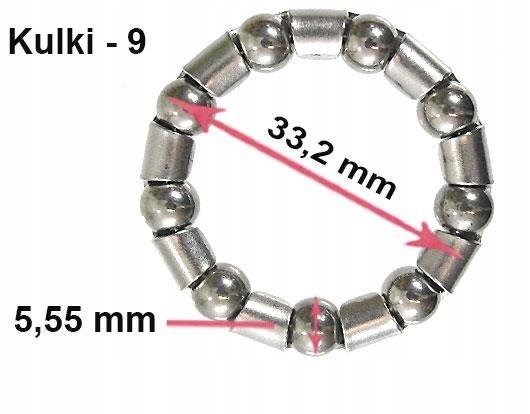 Koszyk kulek łożyskowych TI-674 7/32"x9 Model TI-674