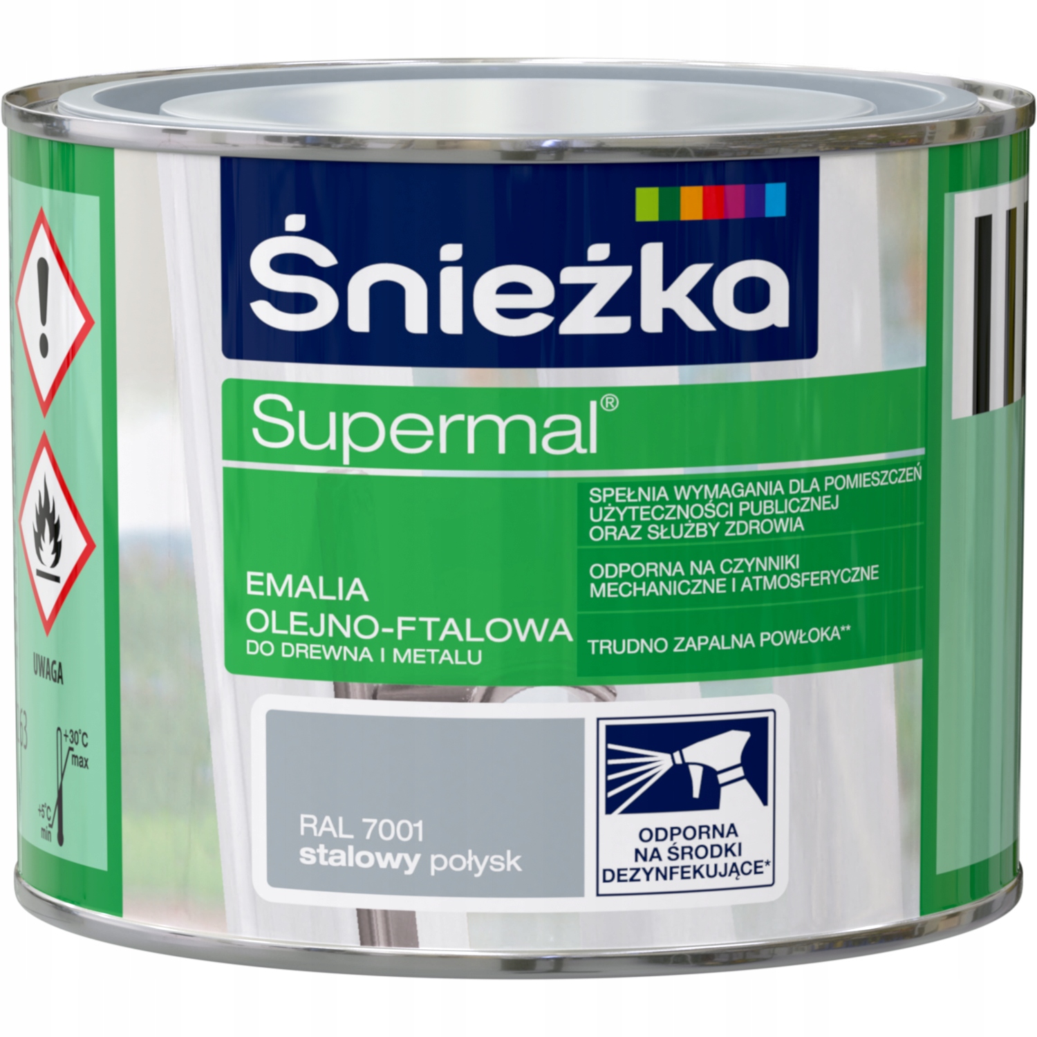 

Supermal Olejno-Ftalowa Stalowy RAL7001 Poł 0,2L