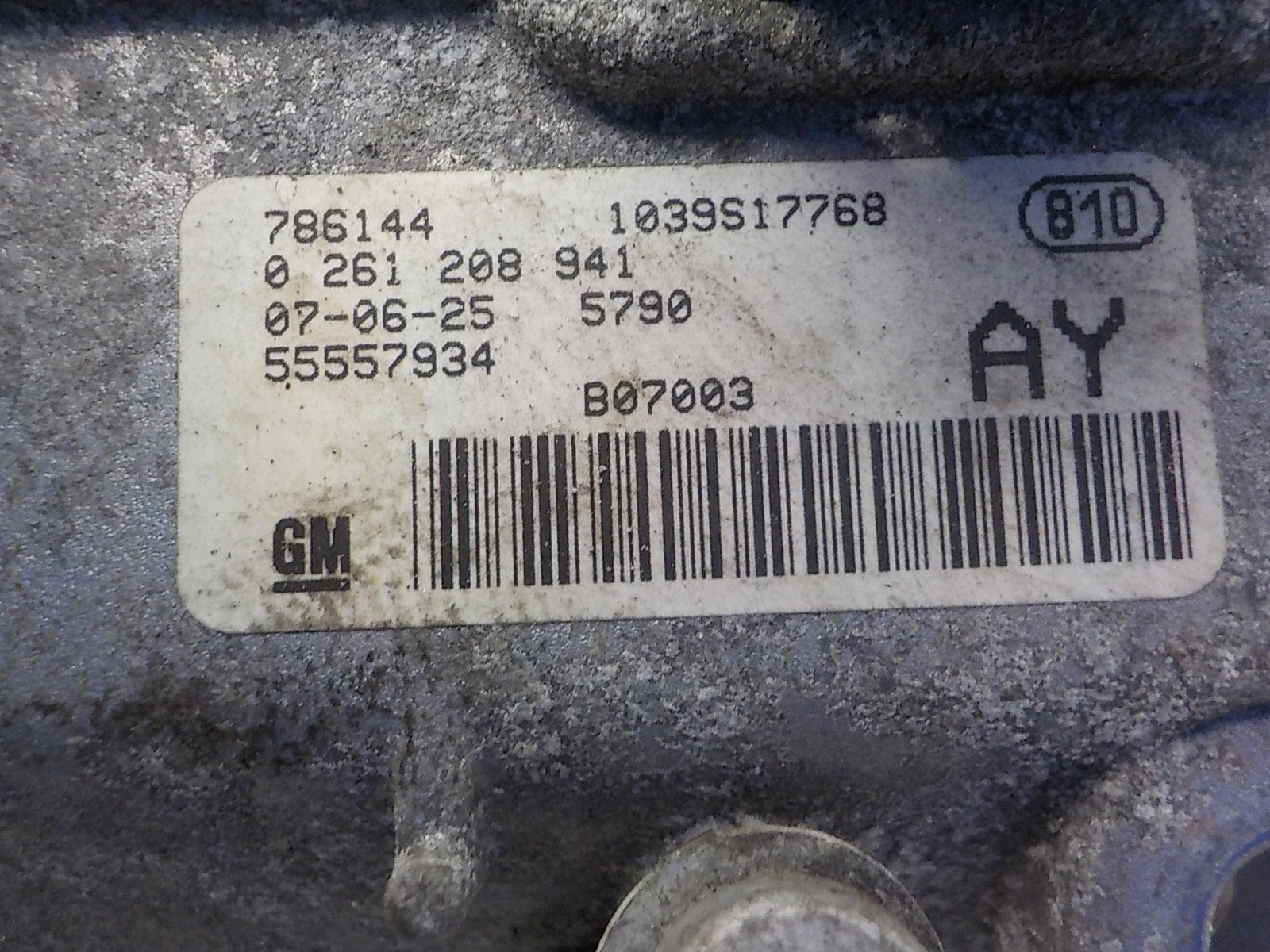 OPEL CORSA D computer centralina 0261208941 55557934 AY