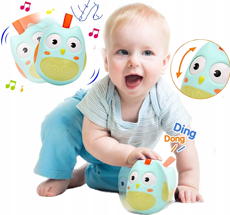 

Zabawka Sensoryczna Askato Sowa Kiwaczka Dźwięki