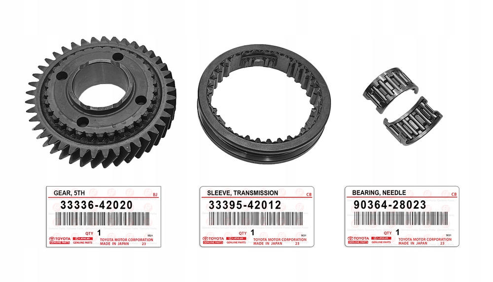 AVENSIS RAV4 KOŁO PRZESUWKA ZESTAW 5 BIEG 33336-42020 33336-20081 ORYGINAŁ