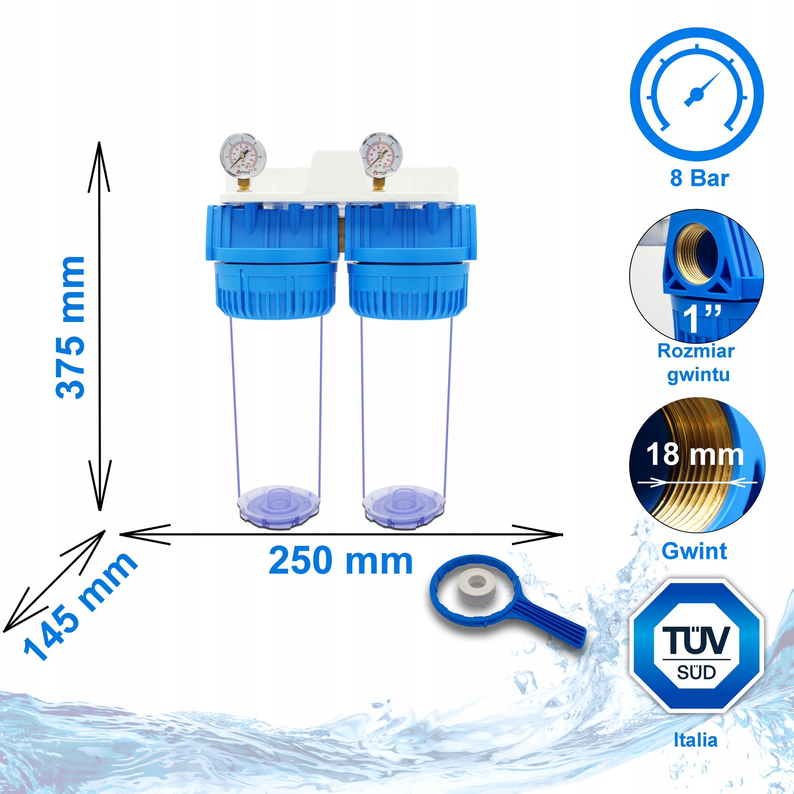 2-STOPNIOWY FILTR WODY