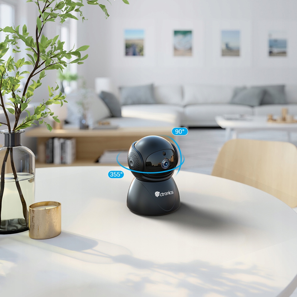 NIANIA ELEKTRONICZNA KAMERA IP WIFI DO MONITORINGU DOMU 5MP NOC NA ŻYWO Kod producenta CTIPC-570C-B