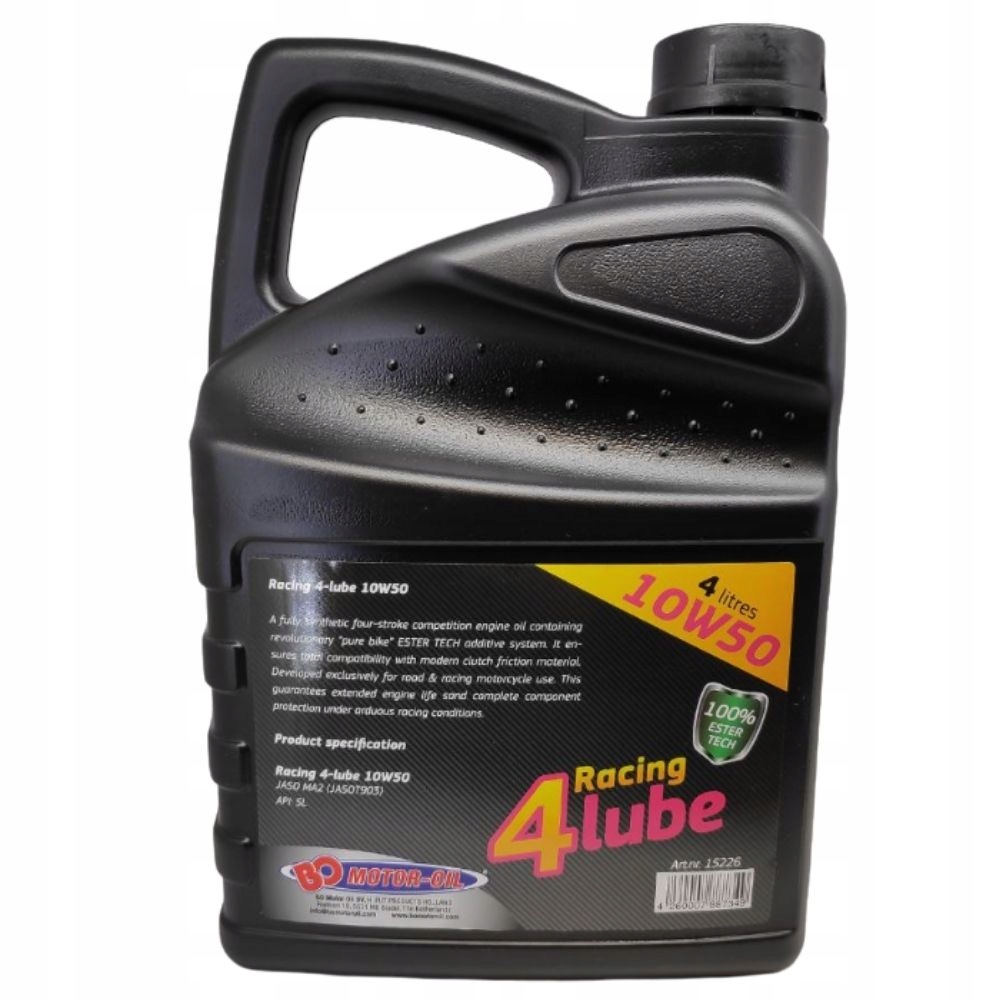 OLEJ SILNIKOWY BO 4 LUBE 10W50 100% SYNTETYCZNY 4L Model 4 LUBE