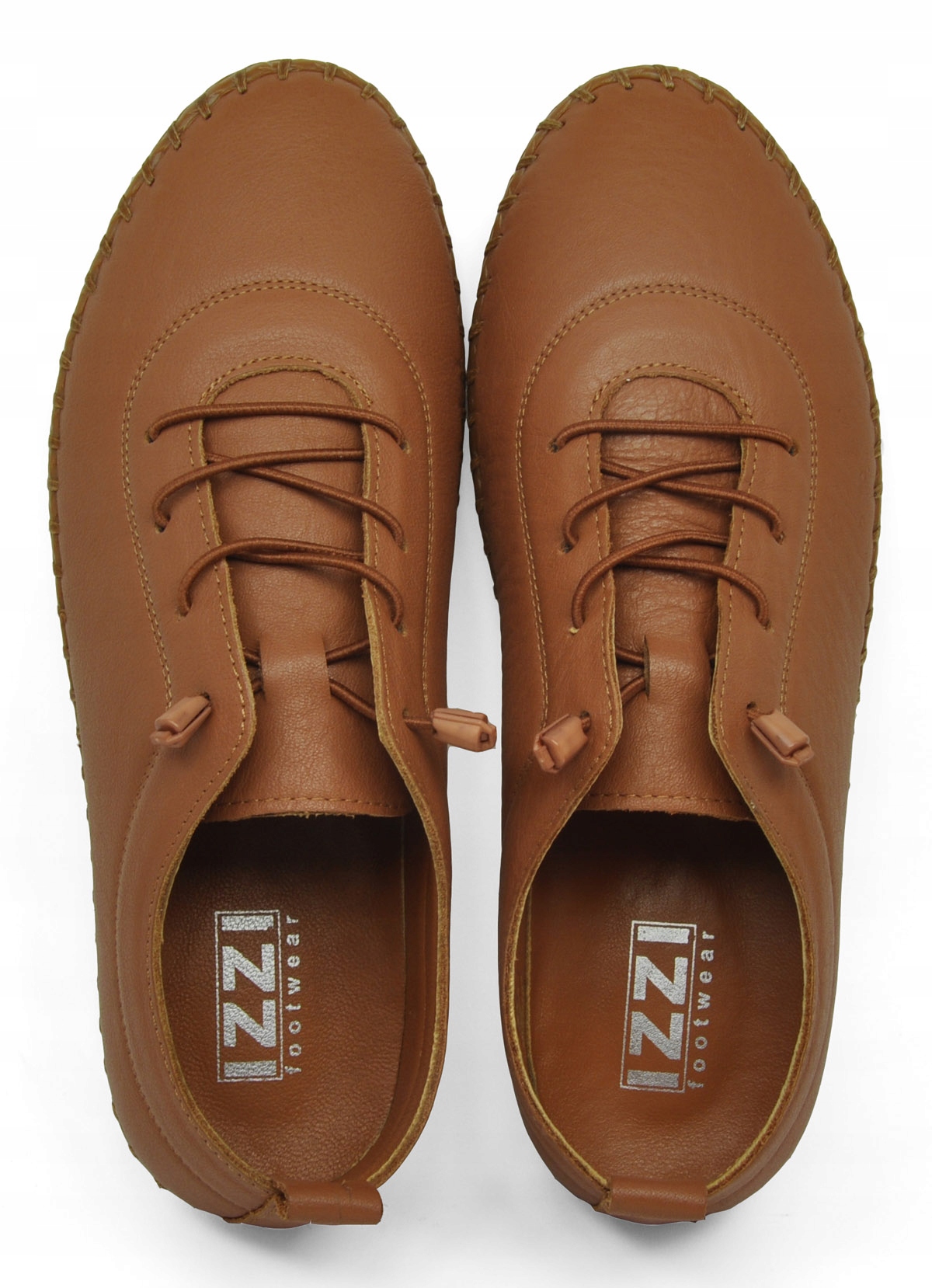Tenisky Izzi 005-1622 Kožené, 38 Tan
