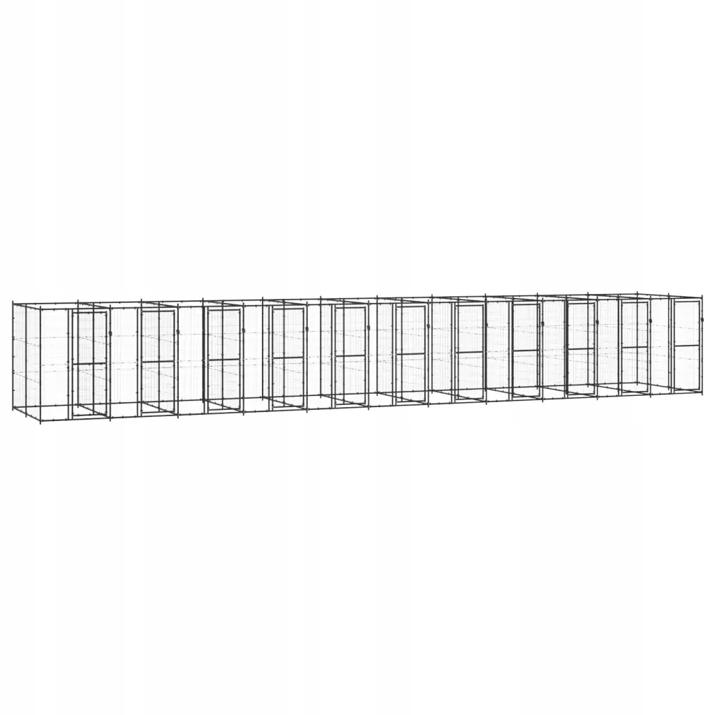 Levně Kotec pro psa, ocelová, 26,62 m²