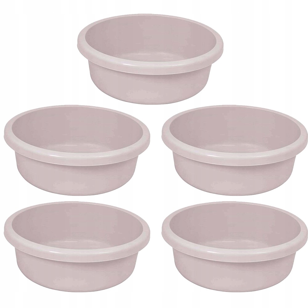 5 sztuk Miska uniwersalna kuchenna pojemność 9 litrów CURVER beżowa