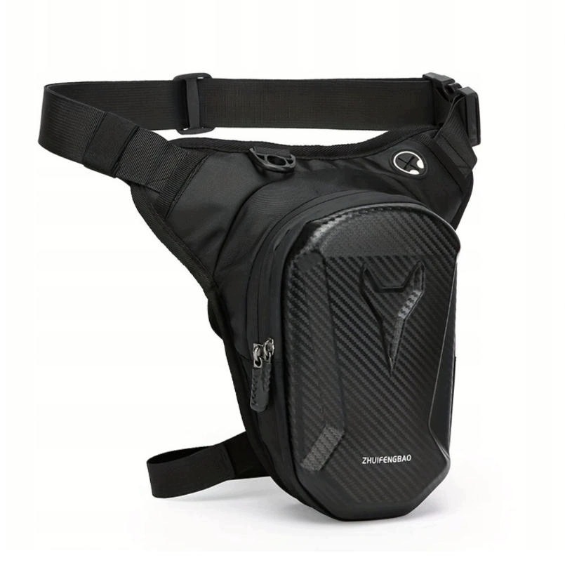 Torba Na Nogę Udo Motocyklowa Saszetka Wodoodporna Nerka Czarna Hip Bag
