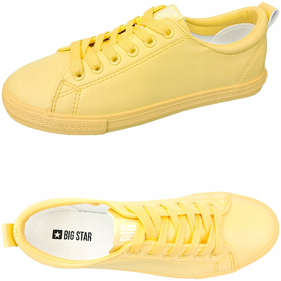 

Trampki Big Star ekoskóra żółte buty HH274142 40