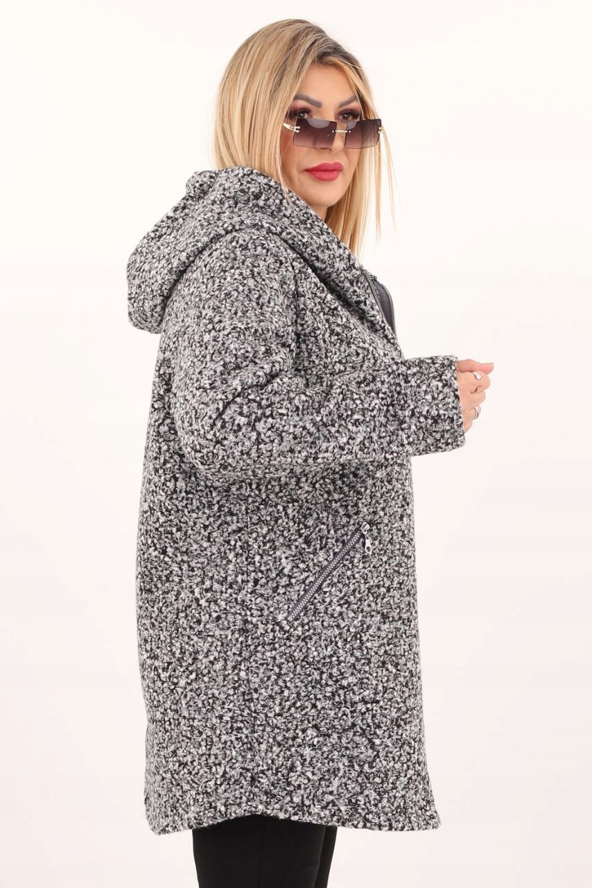 KURTKA PŁASZCZ PRZEJŚCIOWA BUKLA NARZUTKA POLSKI PRODUCENT DUŻE ROZMIARY Marka FEMIMODA
