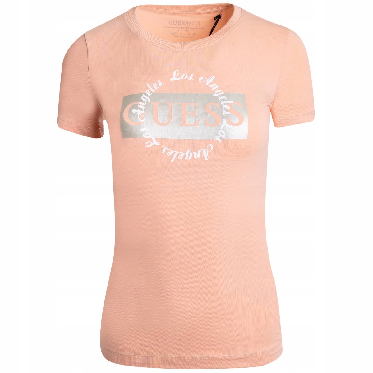 Guess Tričko Dámské Tričko Broskev r.XS