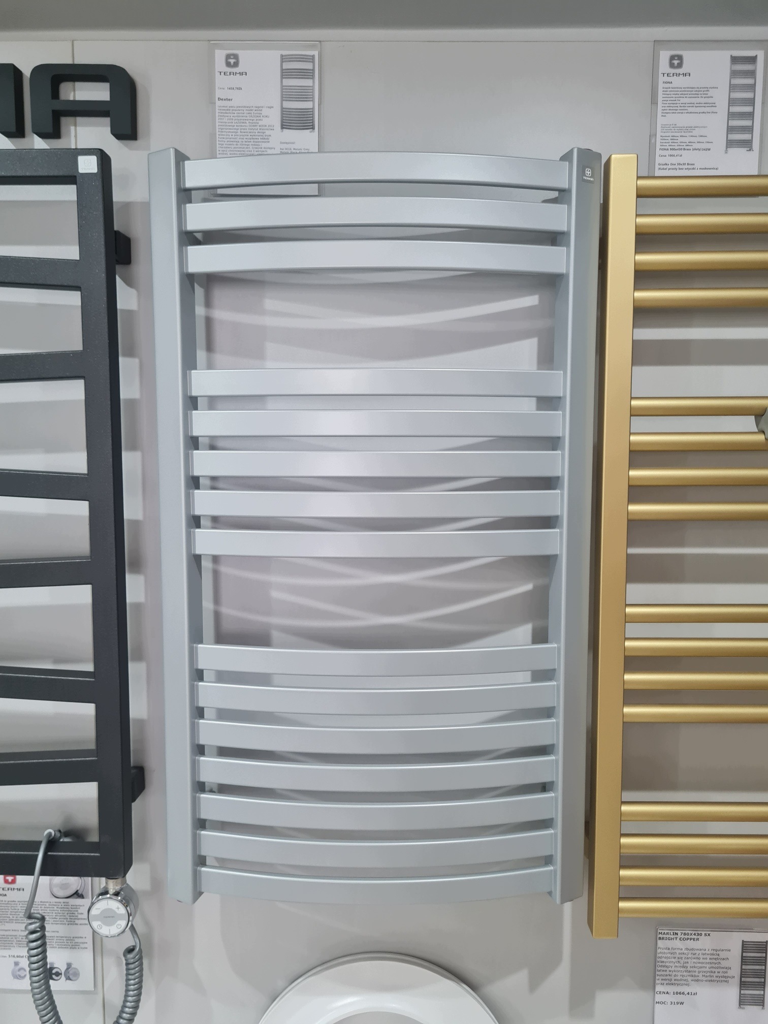 Terma Dexter 860x500 Silver Matt Sx