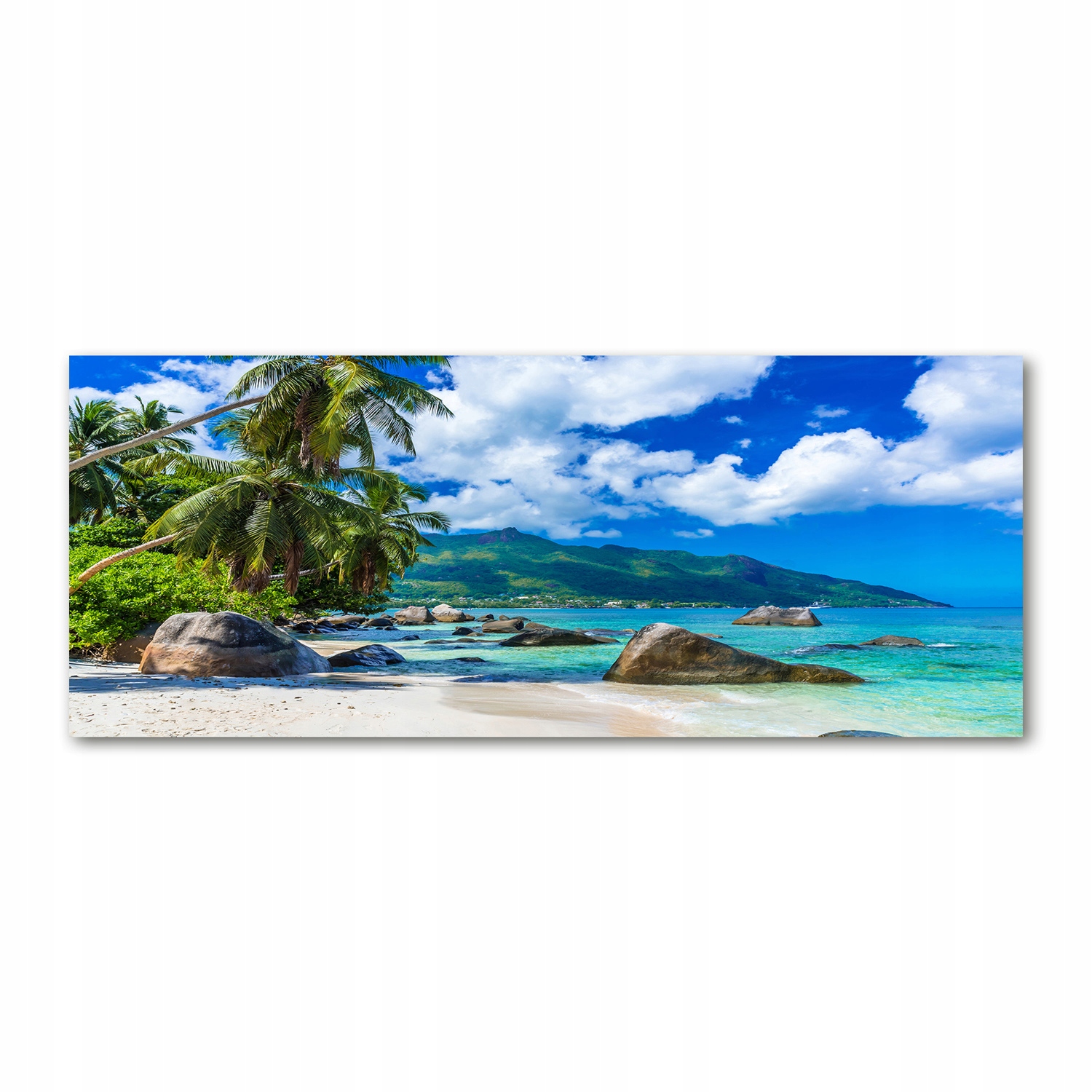 

Foto obraz akryl zdjęcie Seszele plaża 125x50 cm