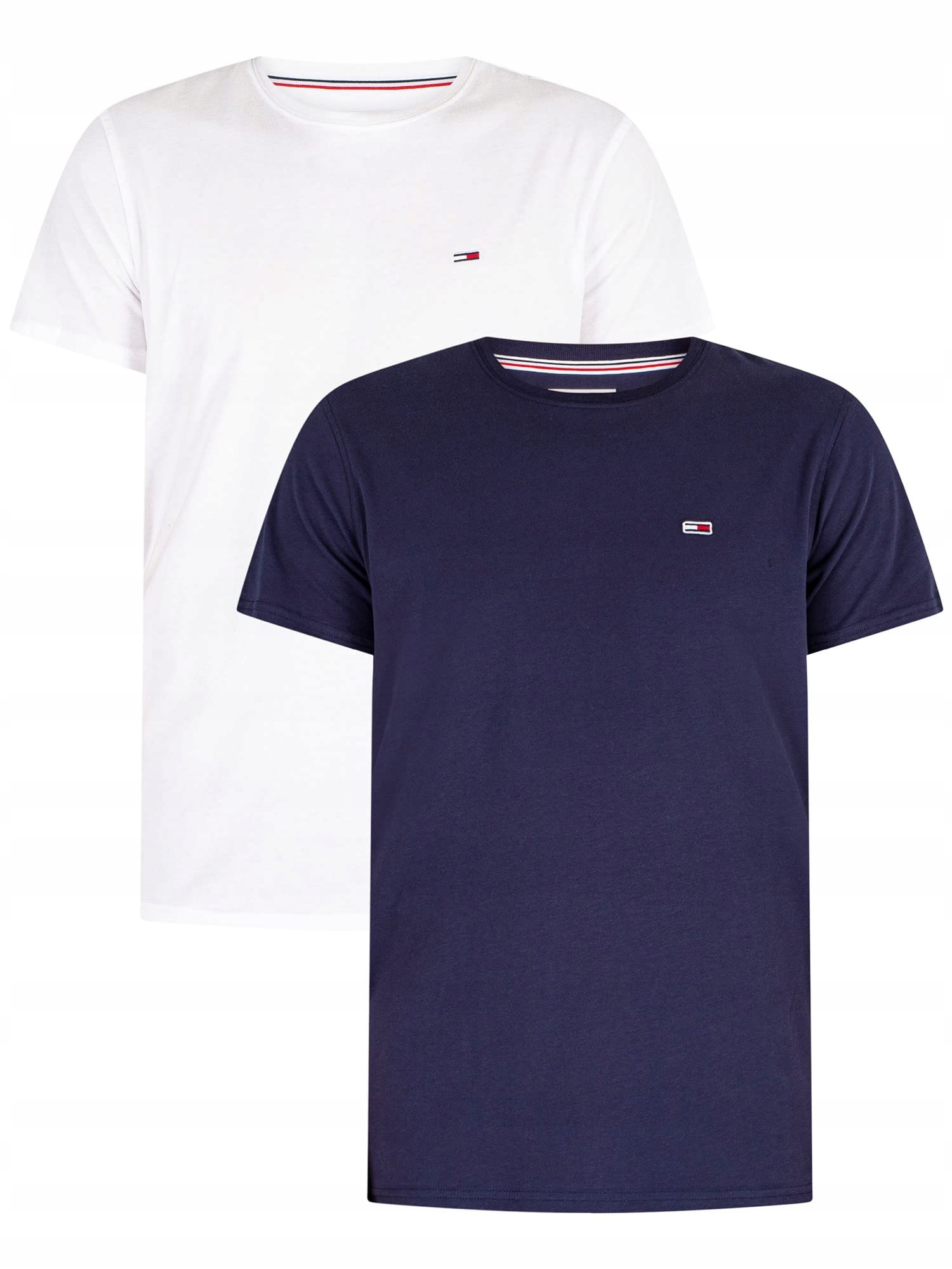 Tommy Jeans pánské tričko 2 kusy sada bílá tmavě modrá DM0DM15381-OXO L