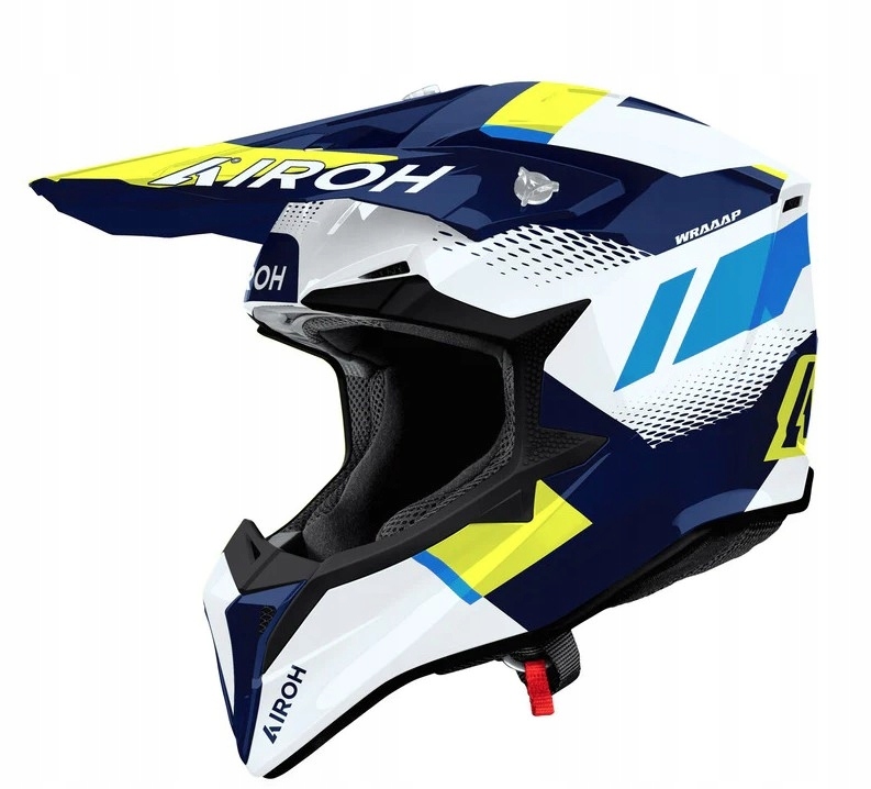Airoh Cross Enduro Atv Štvorkolka Wraaap Vision Žltá Fluo/modrá (M)