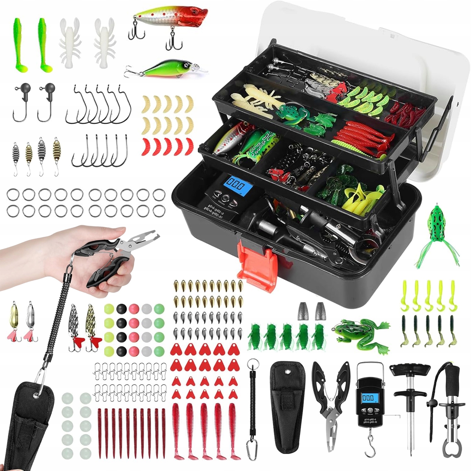 Zestaw Drobiazgów Akcesoriów Wędkarskich 213 Pudełko Dla Wędkarza