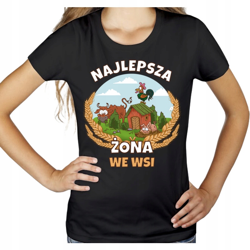 

Najlepsza żona we wsi Koszulka damska