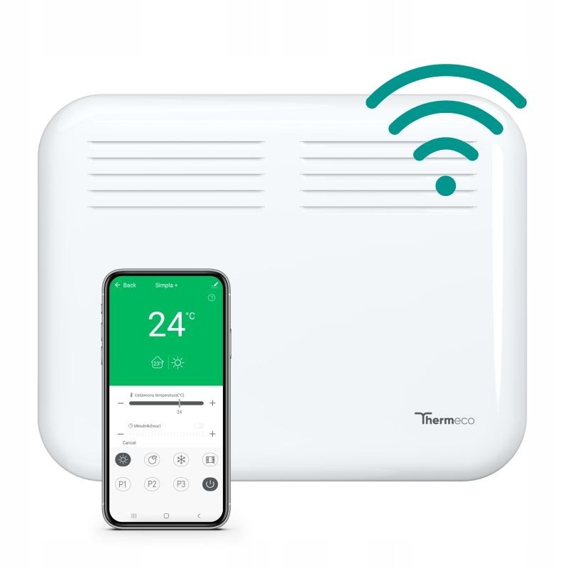 Elektrický nástenný ohrievač Thermeco Simpla 05+ WiFi