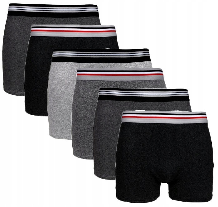 

6x Bokserki Męskie Bawełniane 3XL